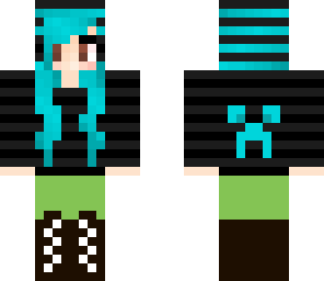 blue haired girl- hoodie