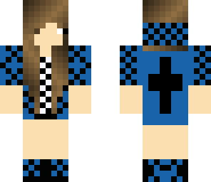a blueand black hoodie girl