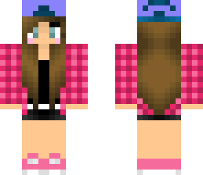 skater chick pink