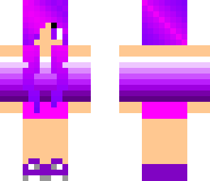 cute girl matching 2 purple