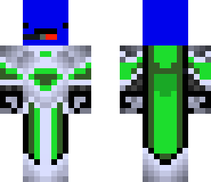 blue knight with headphones