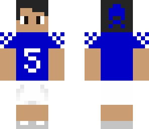 blueteam football player
