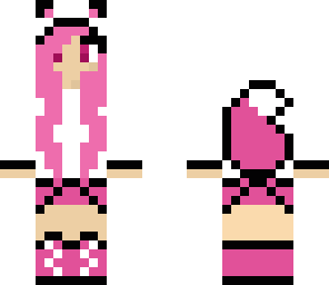 wolf girl pink