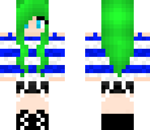 emerald hair girl