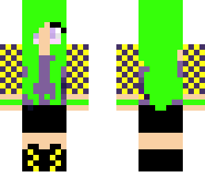 green hair girl