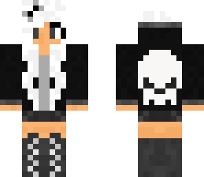 edited skull girl