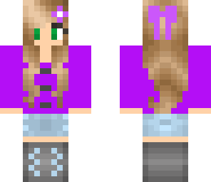 cute purple girl
