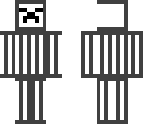 black and white creeper