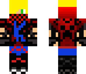 teenager red and blue