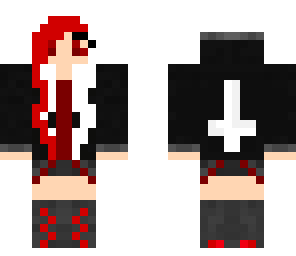 white red hair goth