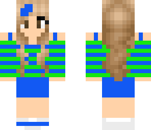 stripe-shirted girl