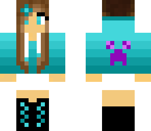 super cute blue and cyan girl