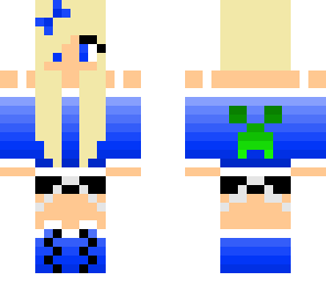 blue creeper girl