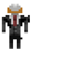 floating slenderman with mustache