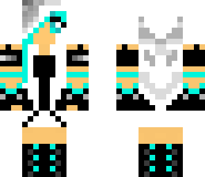 neon blue girl