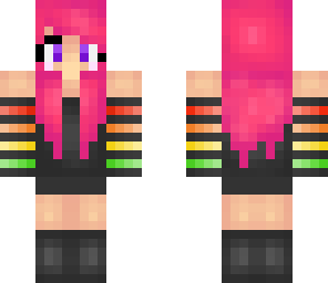 rainbow pink girl
