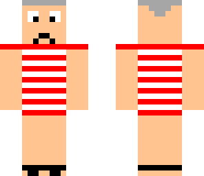 old man inbikini