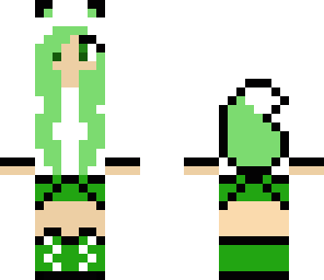 wolf girl green
