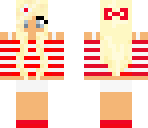 red and white girl