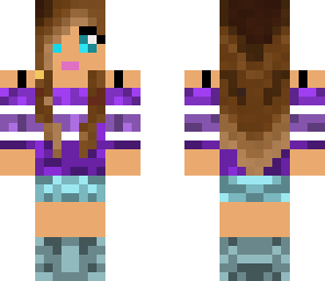 cute purple girl