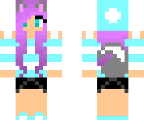wolf girl purple hair