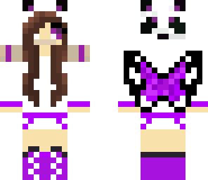purple panda girl