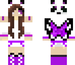 purple panda girl