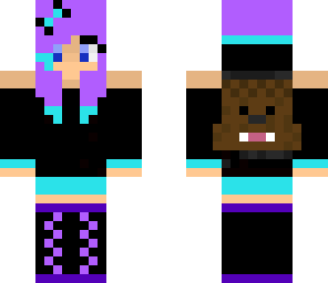 purple and blue bacca girl