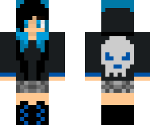 blue emo girl