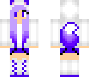 purple wolf girl