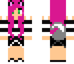 cute pink cat girl