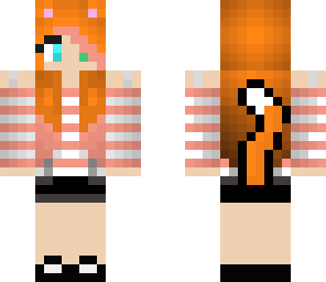 orange cat girl
