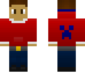 skin blue red and headphone