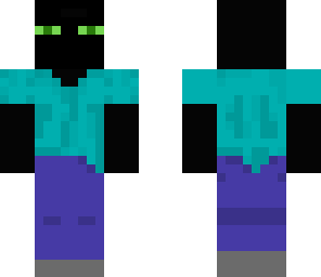 enderman in steves outfit