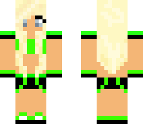 cute green girl 