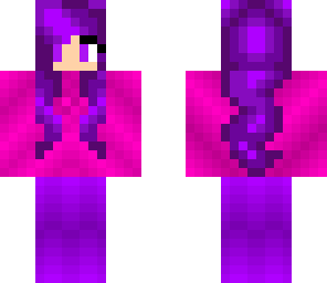 purple and pink girl