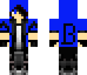 the blue minecrafter b