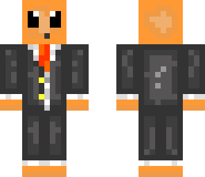charmander in a suit