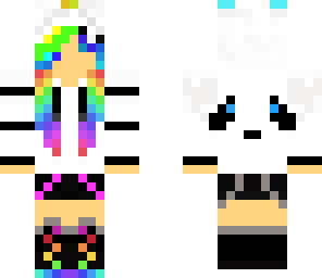 rainbow panda girl