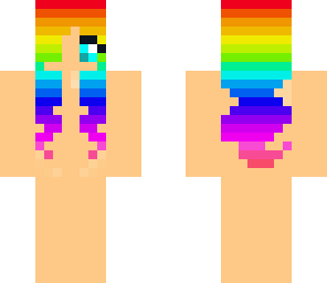 girl rainbow hair base