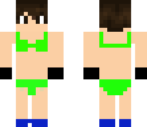 man in a bikini