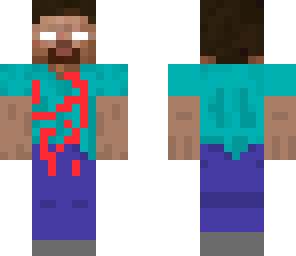 herobrine with blood