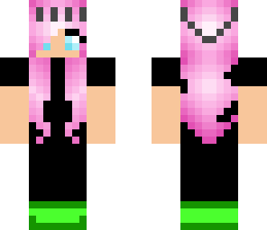 pink haired awesome hat'n'shoes