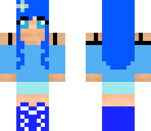 cute blue girl