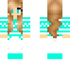 winter blue girl