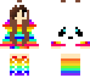 rainbow panda girl