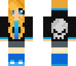 blue skull girl
