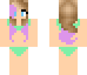 nature swimming girl