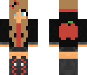 red and black girl