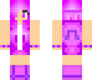 edited pink and purple dj girl